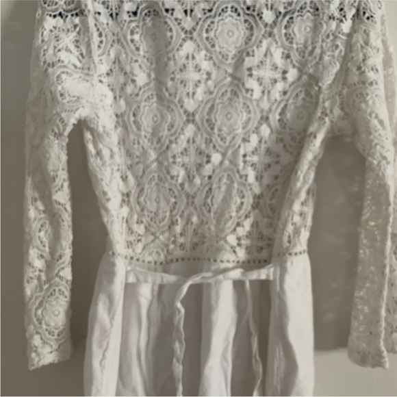 Free People Lace Shrimpton mini dress- white - Picture 4 of 5